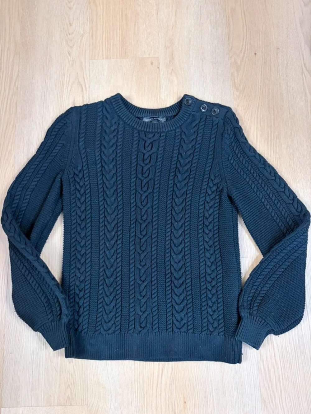 Women’s Banana Republic Black Cable Knit Sweater XS